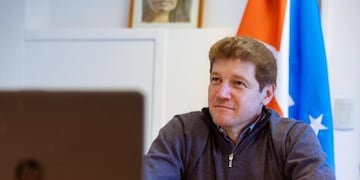 Melella en videoconferencia con Alberto Fernández\u002E