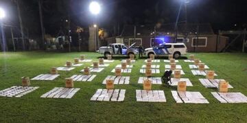 El millonario golpe sacó de las calles el producto ilegal\u002E