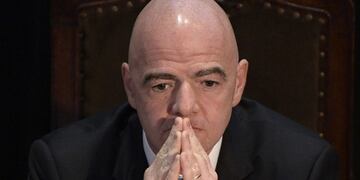 Gianni Infantino en la AFA\u002E (DYN)\u002E
