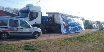 Demoran camiones con exceso de carga (Gobierno de La Pampa)
