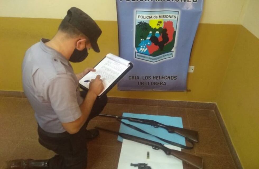 Incautaron armas durante dos allanamientos por un robo