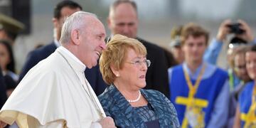 Francisco con Bachellet