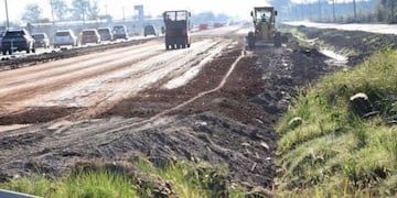 Trabajos en la autovía