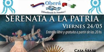 Serenata a la Patria en el Parque de las Naciones\u002E (OberáOnline)