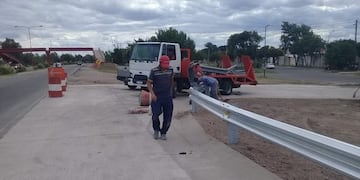 Construcción del nuevo ingreso a la ciudad de San Luis\u002E Foto: La Gaceta Digital\u002E