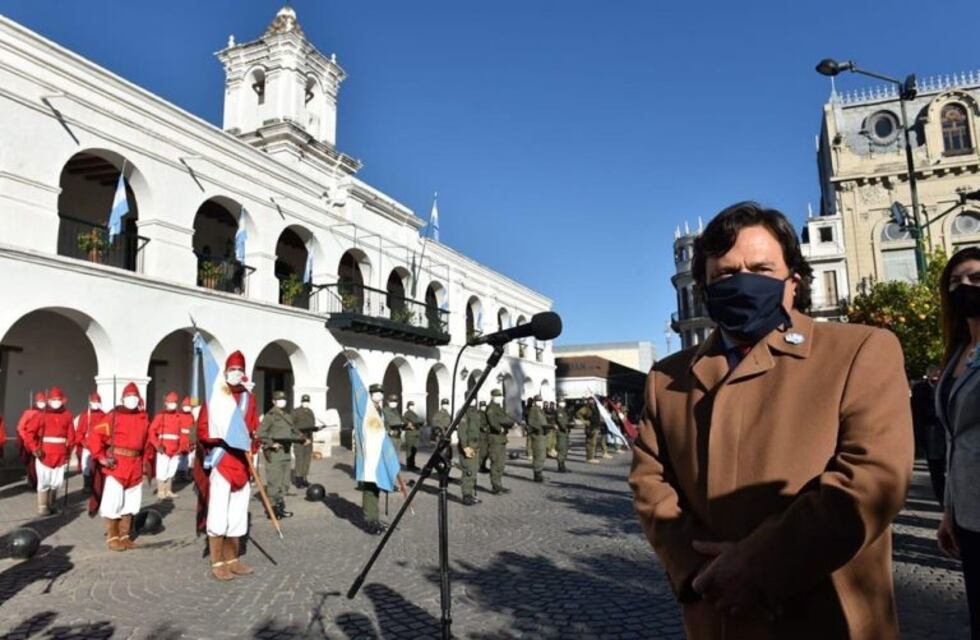 Luego del acto por el 25 de Mayo, Sáenz apuntó contra dirigentes políticos por la toma de terrenos en Salta