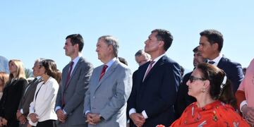 Michetti, Schiaretti, Urtubey, Corpacci, Casas en la beatificación de Martires Riojanos