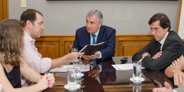Sindicato APUAP con el gobernador de Jujuy Gerardo Morales