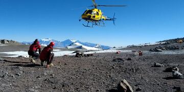 Rescataron a andinista