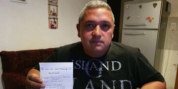 El currículums del albañil sanjuanino fue publicado y compartido por cientos de personas\u002E