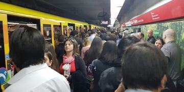 La Línea B, colapsada
