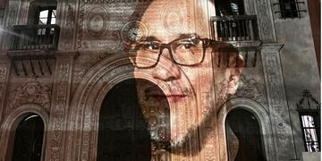 Homenaje a Marciano Cantero, hasta la madrugada de este viernes, en el Edificio de Cultura del Ex Banco Hipotecario.