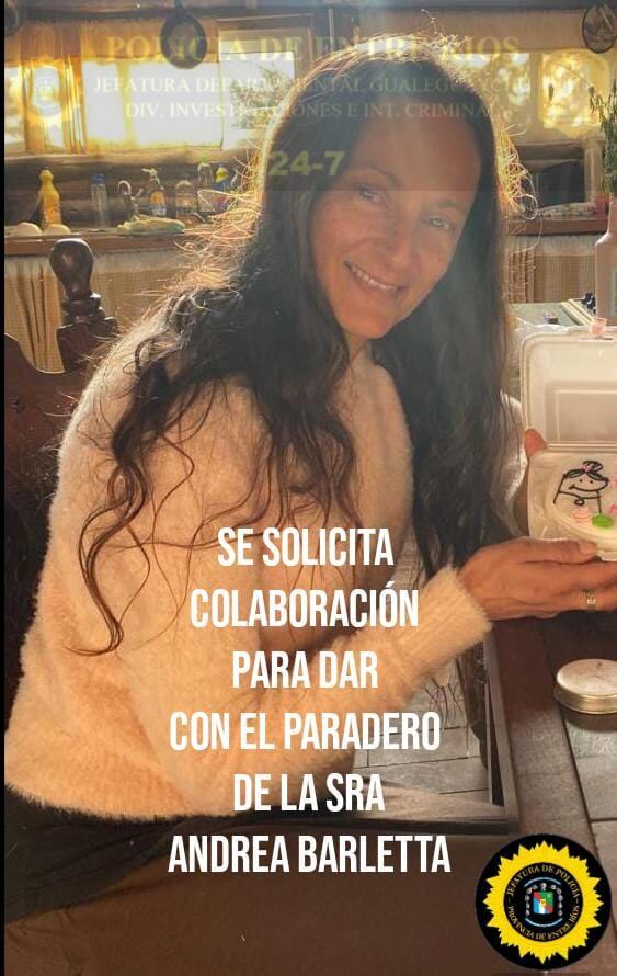 Búsqueda de Andrea Ester Barletta