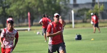 Entrenamiento de fútbol de Instituto en el predio de La Agustina. (Pedro Castillo / La Voz)