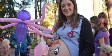 La actividad que realiza Grávida en San Rafael se convirtió en una costumbre cada año para conmemorar el Día del Niño por Nacer.