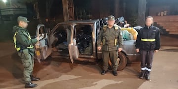 Puerto Iguazú: detectan una camioneta transportando gran cantidad de carne en mal estado.