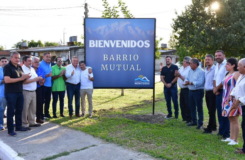 Jaldo inauguró obras de renovación en el barrio Mutual en Monteros