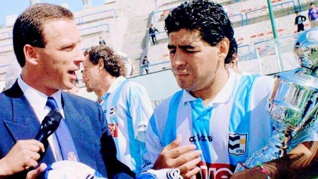 Andrés Fassi junto a Diego Maradona.