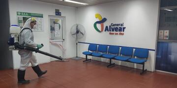 Desinfección en la Municipalidad de General Alvear