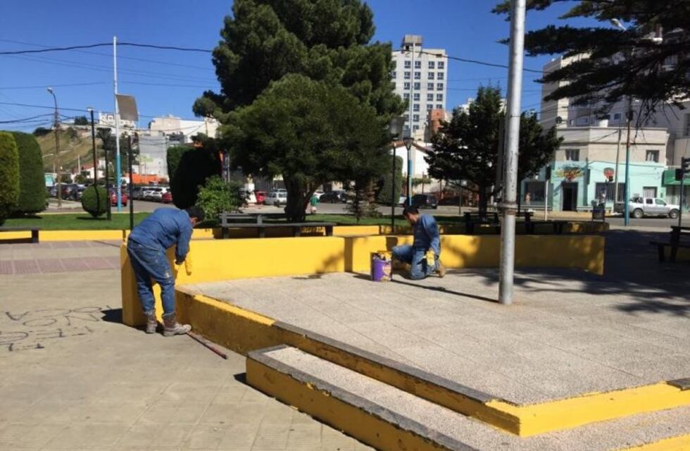 La Plaza San Martín se reacondicionó cuatro veces en lo que va del año