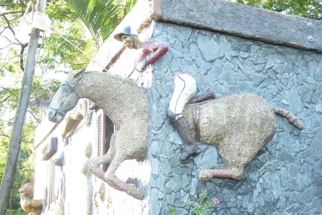 Polo en su mejor estilo en una casa de la Avenida Alem de Posadas\u002E (Luciano Aguirre)