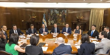 Reunión de Dujovne y Sandleris con el FMI\u002E (Hacienda)