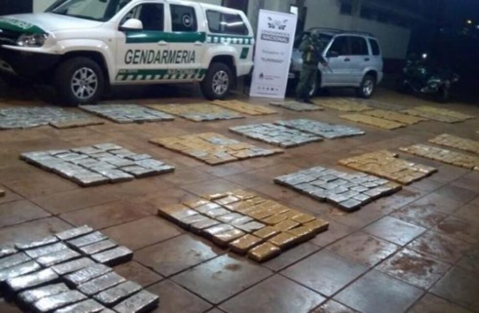 Gendarmería incautó marihuana valuada en $89 millones