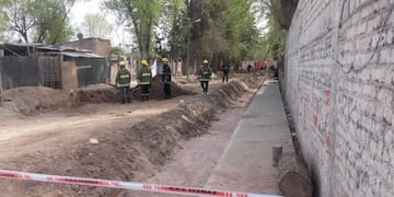 Rotura de un caño de gas en una escuela (crédito: Juan Carlos Díaz)