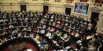La Cámara de Diputados de la Nación, durante el debate de la ley de Emergencia Económica\u002E (Clarín)