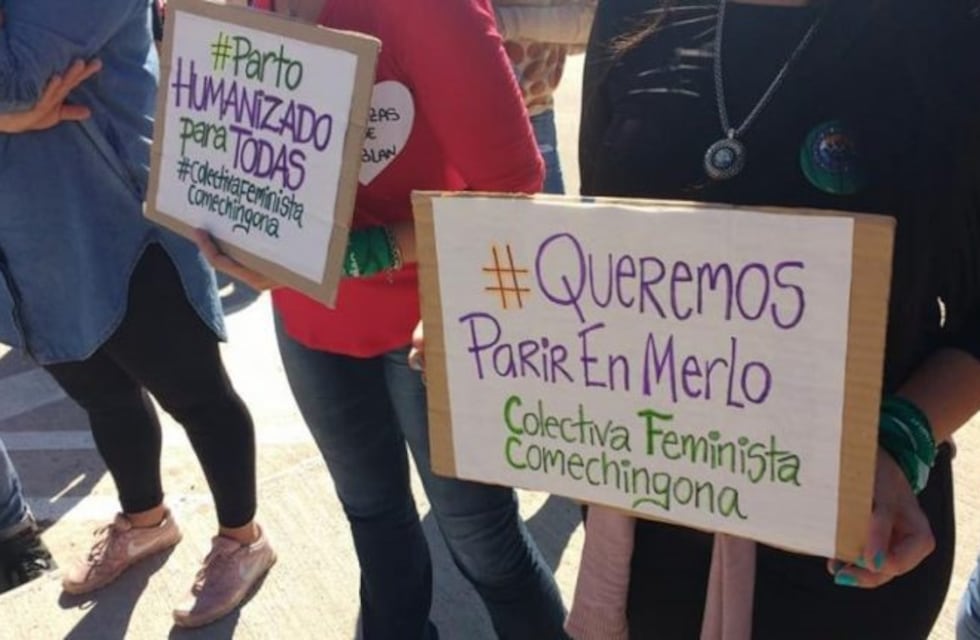 Embarazadas continúan reclamando su deseo de parir en Villa de Merlo