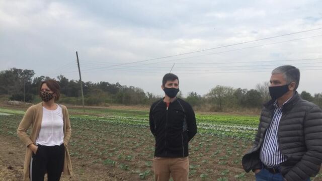 Brenda Vimo, Juan Senn y Jorge Muriel, autores del proyecto.