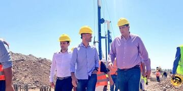 Guillermo Dietrich junto a Martín Kerchner, en Palmira, Mendoza\u002E