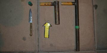 Armas secuestradas en el barrio La República - San Luis