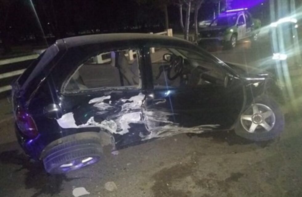 Automovilista alcoholizado chocó un puente del Parque de Mayo