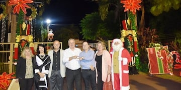 Passalacqua y Diego Sartori en la iesta de la Navidad\u002E (Misiones Online)