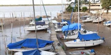 Bajante del río Paraná\u002E (Foto: Radio Sudamericana)