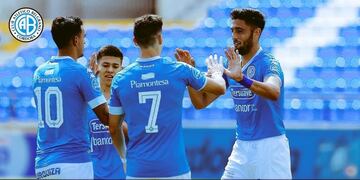 Tobias hizo revolcar al aquero del Lobo\u002E Estuvo cerca Belgrano\u002E