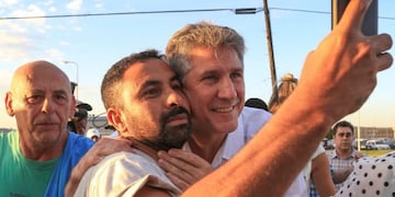 Boudou al salir del penal de Ezeiza\u002E