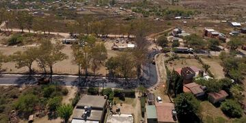 Obra vial en Carlos Paz