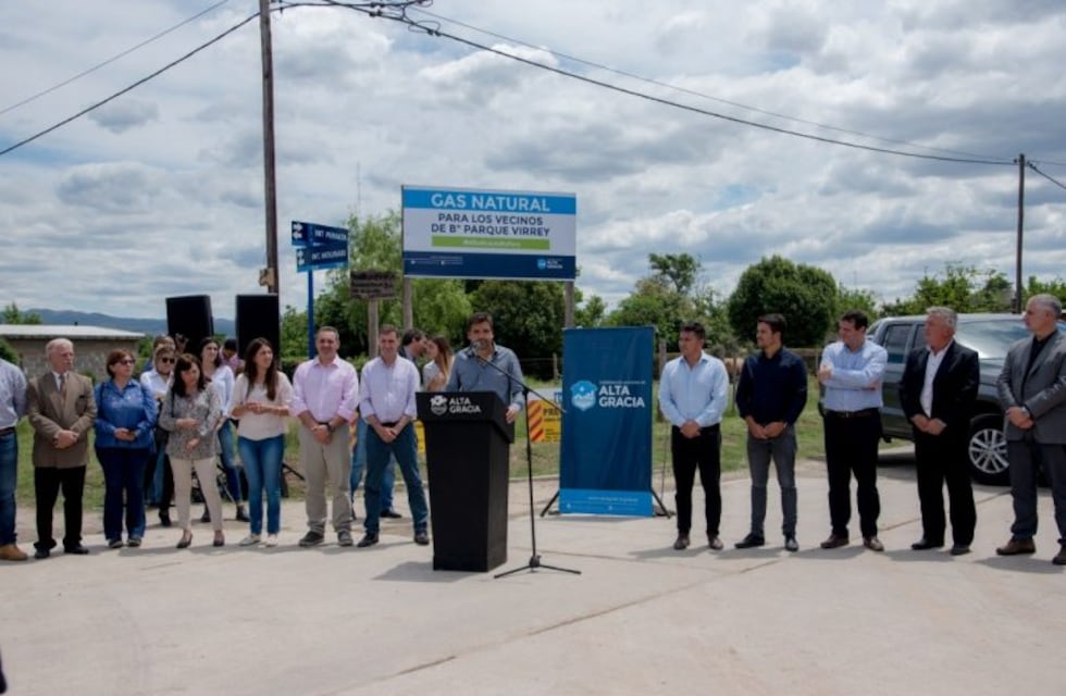 Comenzaron las obras de infraestructura de gas natural en barrios de Alta Gracia
