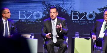 Alejandro Finocchiaro en una charla del B20\u002E (Federico López Claro)