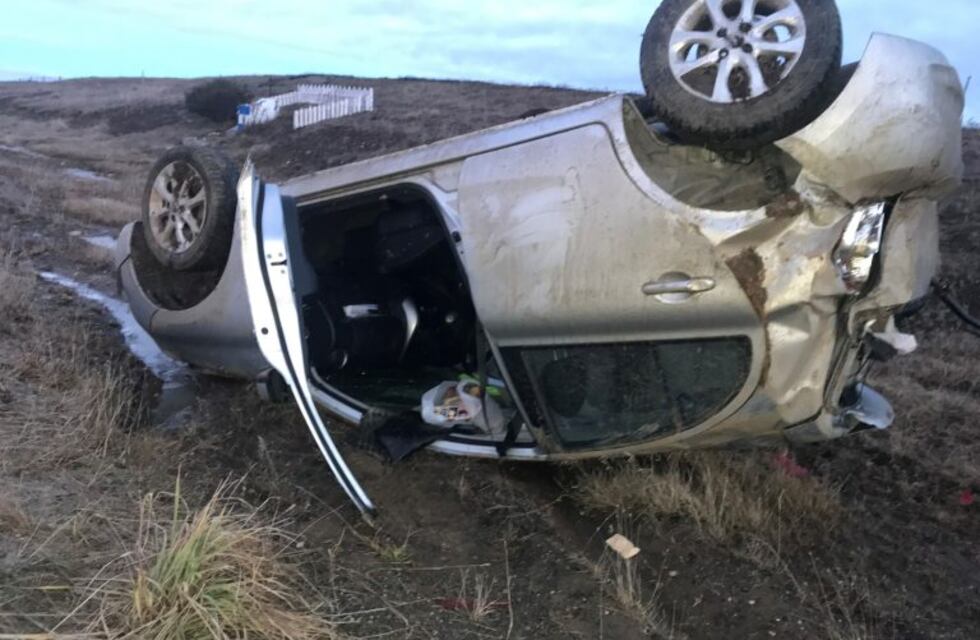 El hielo es la principal causa de los despistes un las rutas del sur