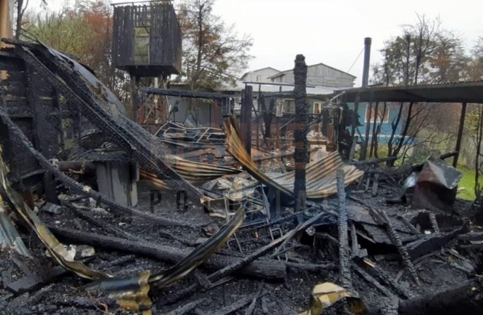 Incendio consumió por completo una vivienda en la ciudad de Tolhuin