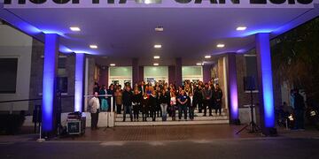 Homenaje a la Patria en el Hospital de San Luis\u002E