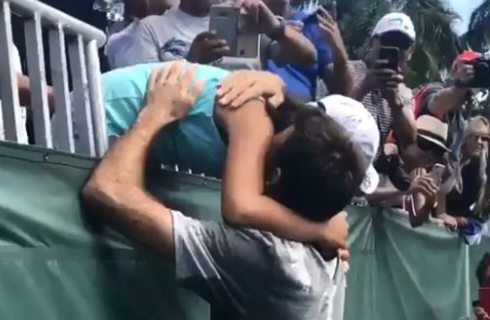 El enorme gesto de Del Potro con una pequeña fanática que rompió en llanto al verlo