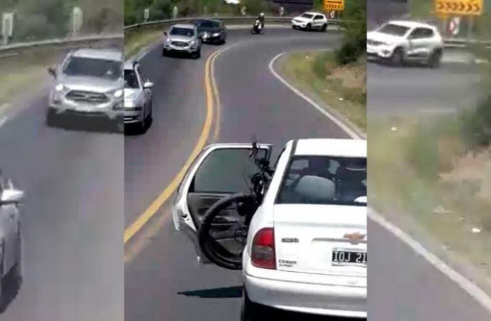 Carlos Paz: manejaba con la puerta abierta en plenas curvas de Cortes de Furt
