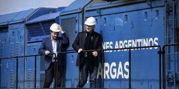 El mandatario llegó al lugar del acto acompañado por el diputado santafesino Federico Angelini\u002E (Juan José García)