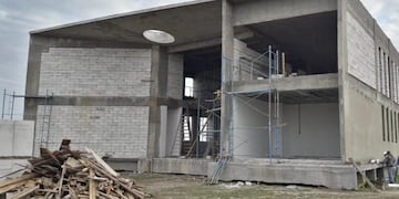 Edificio de la Universidad Nacional de Rafaela en construcción
