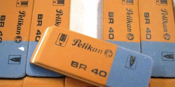 Fin del mito y desilusión: la parte azul de la famosa goma bicolor no sirve para borrar tinta