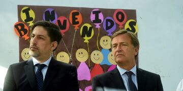 Inicio de cliclo lectivo comienzo de clases mendoza Rodolfo Suarez y Nicolás Trotta